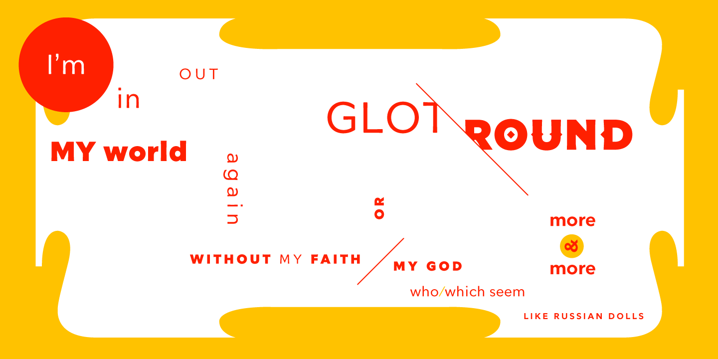 Example font Glot Round #8